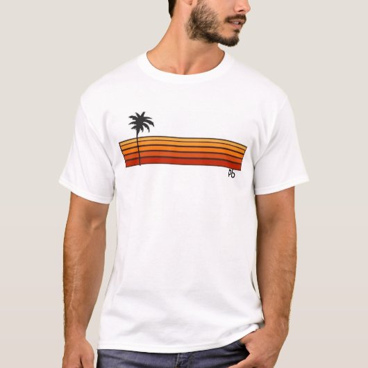 T-shirt Style de plage de début des années 1980 de PB (Devant)