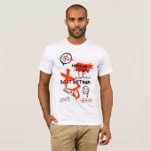 T-SHIRT STYLE DE RUE GRAFFITI OVAL CLASSIQUE (Devant entier)