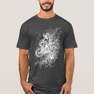 T-shirt style de sport de rue moto vintage splash amusant