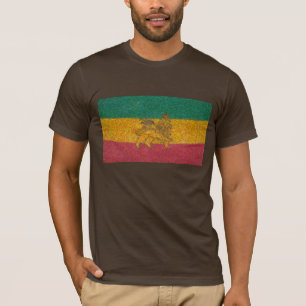 T-shirt Style de Van Gogh de drapeau de Rastafari