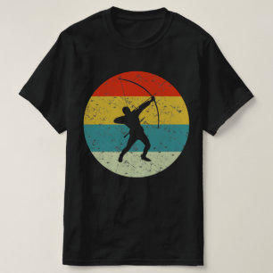 T-shirt Style de vinification rétro en tir à l'arc