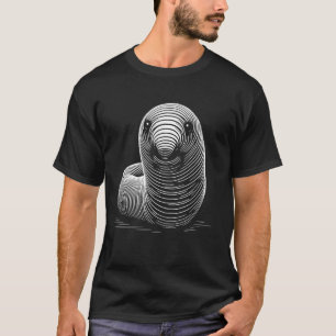 T-shirt Style d'empreintes digitales - Worm Papa Maman