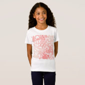 T-shirt style doodle de patinage sur glace (Devant entier)
