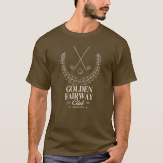 T-shirt Style du Golf Golden Fairway pour les passionnés