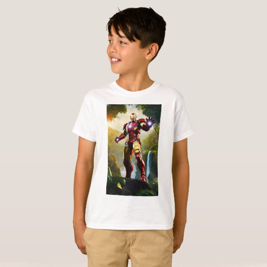 T-shirt Style emblématique Tony Stark Qualité (Devant entier)