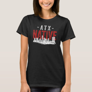 T-shirt Style en détresse Austin Texas Originaire Ciel Cul