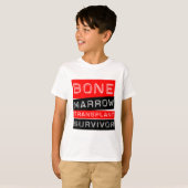 T-shirt Style Étiquette - Survivant de la transplantation (Devant entier)