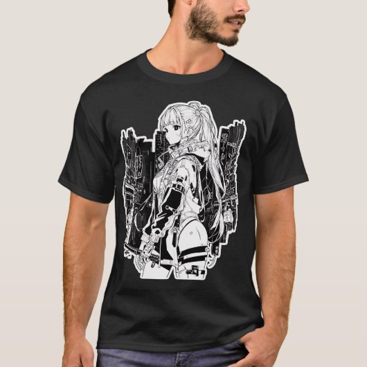 T-shirt Style fille Cyberpunk (Devant)