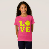 T-Shirt Style Football filles Fastpitch Love Jersey Shirt (Devant entier)