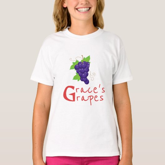 T-shirt Style G : Pamplemousse frais et F initial (Devant)