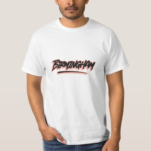 T-shirt Style Graffiti de Birmingham (Devant)