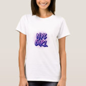 T-shirt Style Graffiti pour fille NYC (Devant)