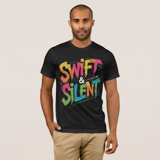 T-shirt Style Graffiti Swift & Silencieux Tee - shirt Bold (Devant entier)