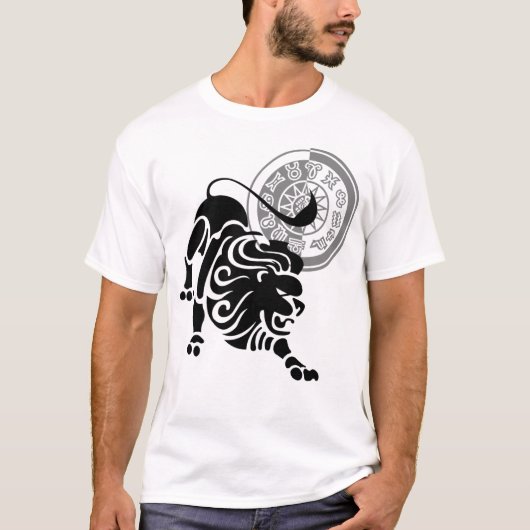 T-shirt Style grec Leo Lion Zodiac Graphique (Devant)