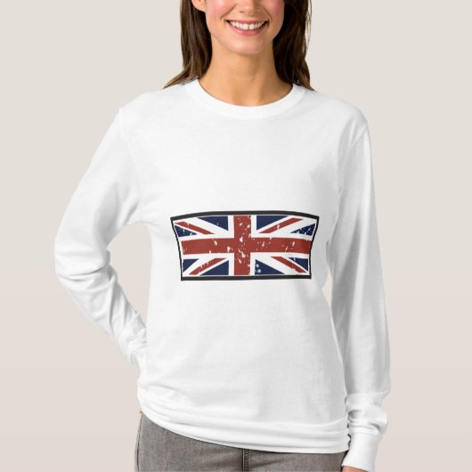 T-shirt Style grunge Union Jack (Devant)