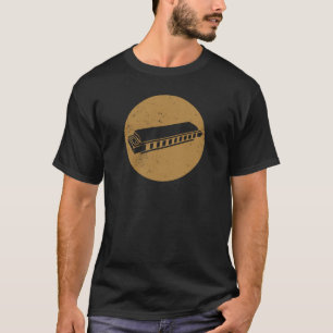 T-shirt Style Grunge vintage Harmonica Retro