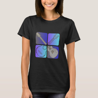 T-shirt Style guitare Cool design musicien