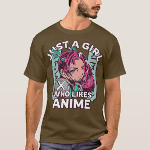 T-shirt Style Japonais, Juste Une Fille Qui Aime Anime