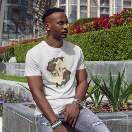 T-shirt Style japonais Koi Fish