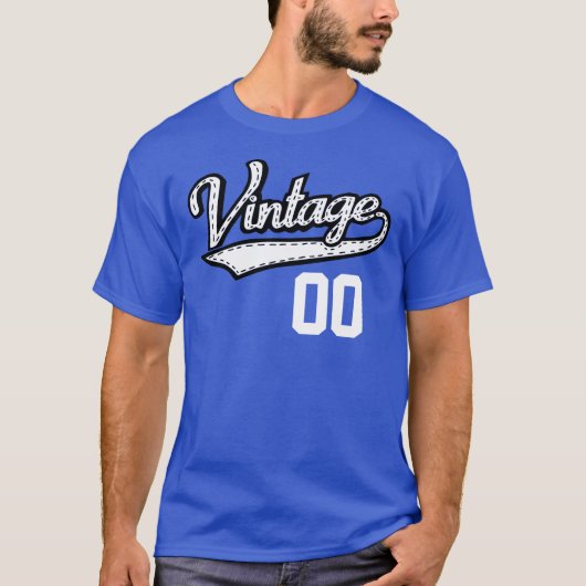 T-shirt Style Jersey Vintage personnalisé (Devant)