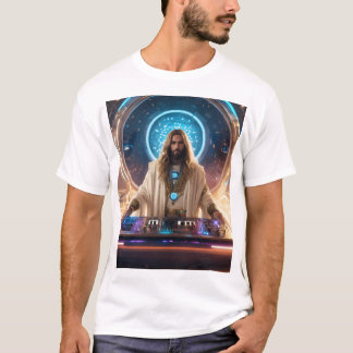 T-shirt style Jésus Christ DJ