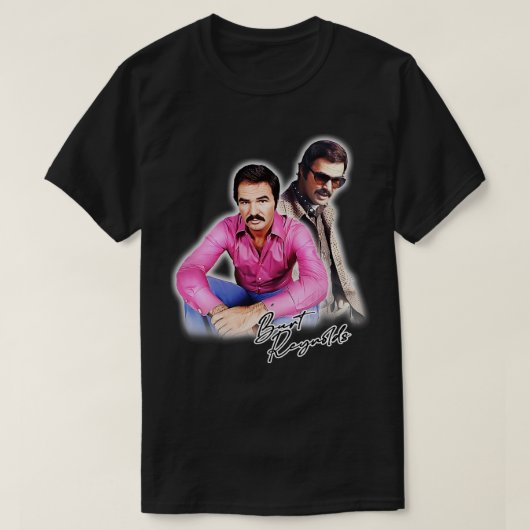 T-shirt Style les années 70 rétro Burt Reynolds (Design devant)