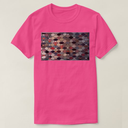 T-SHIRT STYLE MÉDIÉVAL VITRAGE EN VERRE STAINÉ FENÊTRE GOT (Design devant)