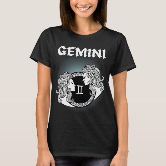 T-shirt Style médiéval Zodiac Gemini (Devant)