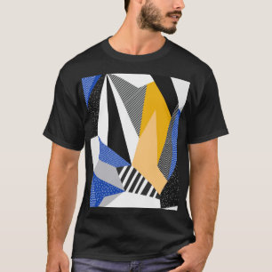 T-shirt Style Memphis : Collage géométrique créatif.