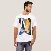 T-shirt Style Memphis : Collage géométrique créatif. (Devant entier)