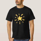 T-shirt Style minimaliste Étoile brillante (Devant)