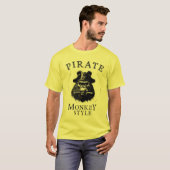 T-shirt Style Monkey noir (Devant entier)