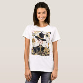 T-shirt Style Moulin rouge, noir et or, Luxe riche (Devant entier)