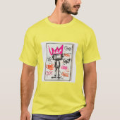 T-shirt Style néo-expressionniste de Basquiat, monstre à c (Devant)