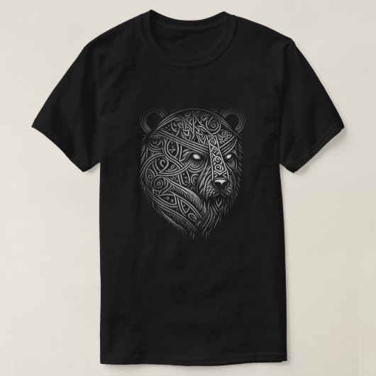 T-shirt Style Nordique Ours Tatouage Viking Ursa Faune Ani (Design devant)