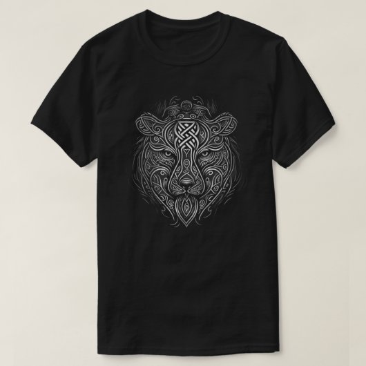 T-shirt Style Nordique Ours Tatouage Viking Ursa Faune Ani (Design devant)