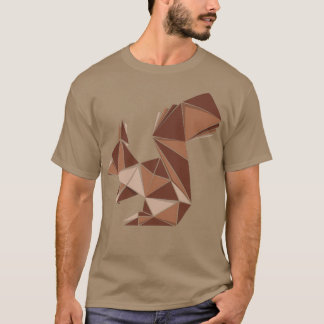 T-shirt Style origami écureuil