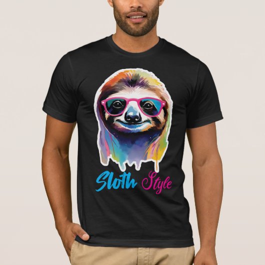 T-shirt style paresseux (Devant)