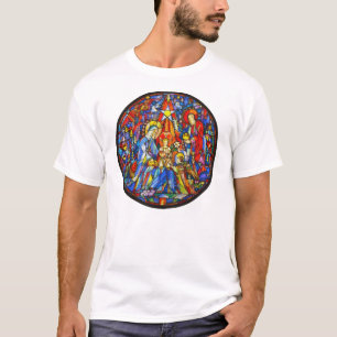 T-shirt Style peint par nativité en verre souillé