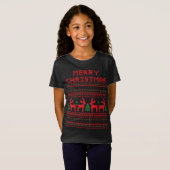 T-Shirt style pixel art JOYEUX NOËL (Devant entier)