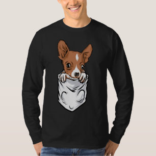 T-shirt Style Poche Adorable Chihuahua Chiot Et Mignonne