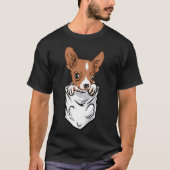 T-shirt Style Poche Adorable Chihuahua Chiot Et Mignonne (Devant)