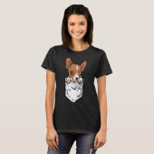 T-shirt Style Poche Adorable Chihuahua Chiot Et Mignonne (Devant entier)