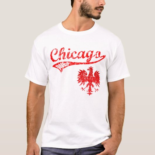 T-shirt Style polonais de base-ball de Chicago (Devant)