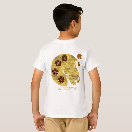 T-shirt style resplendissant (Dos entier)