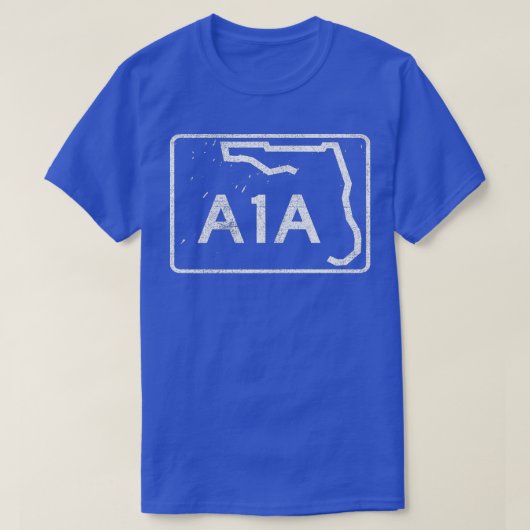 T-shirt Style Rétro A1A Beachfront Avenue (Design devant)