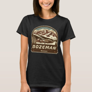T-shirt Style rétro Bozeman Montana extérieur