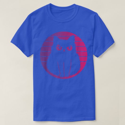 T-shirt Style rétro Cat Vintage (Design devant)