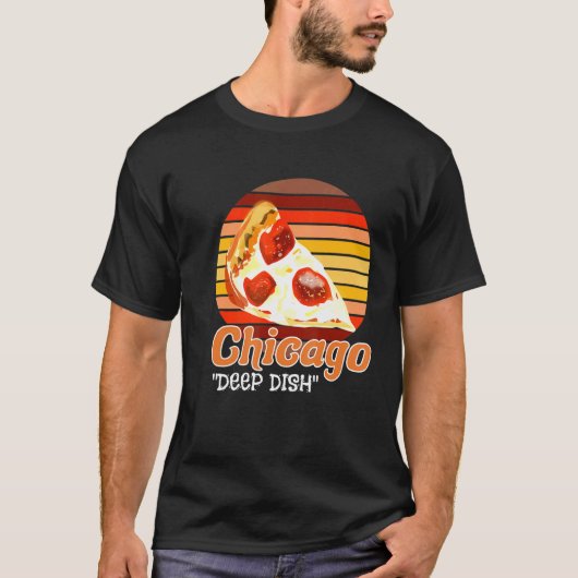 T-shirt Style Rétro Chi Town Home Windy City Chicago Deep (Devant)