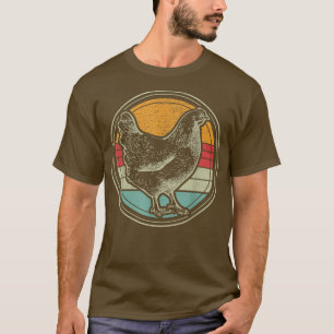 T-shirt Style Rétro Chicken Lover Funny Farmer Vintage Far